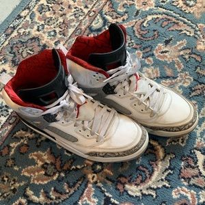 Jordon Spizike white cement shoes